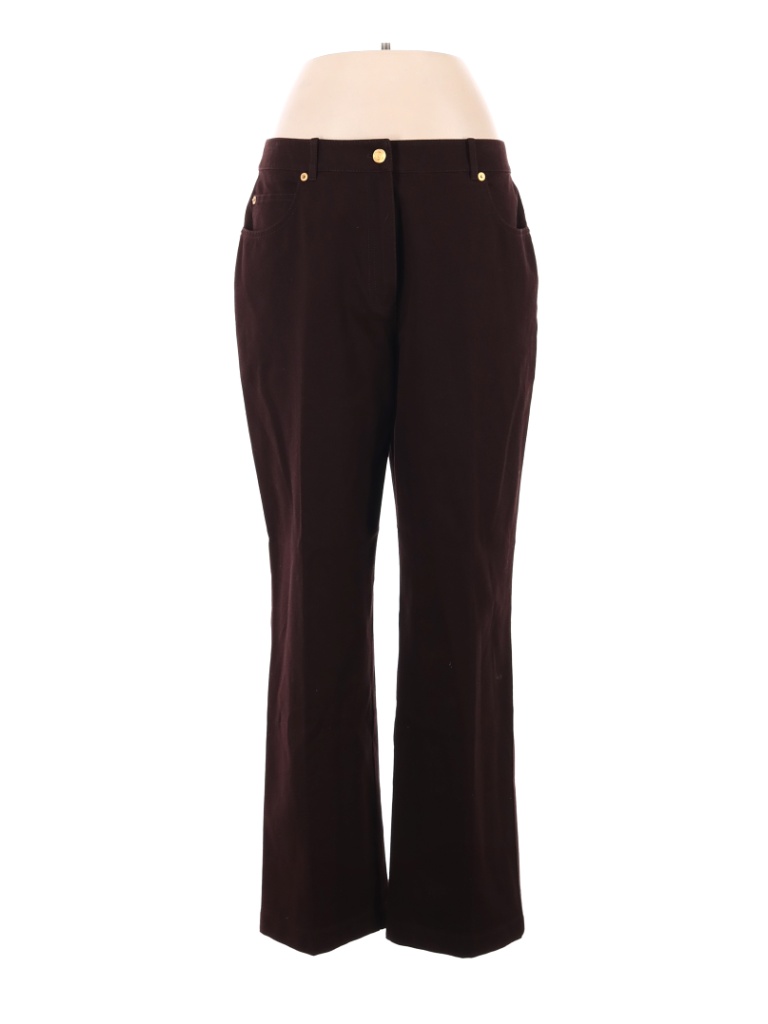 St. John Sport Solid Brown Casual Pants Size 12 - 84% off | thredUP