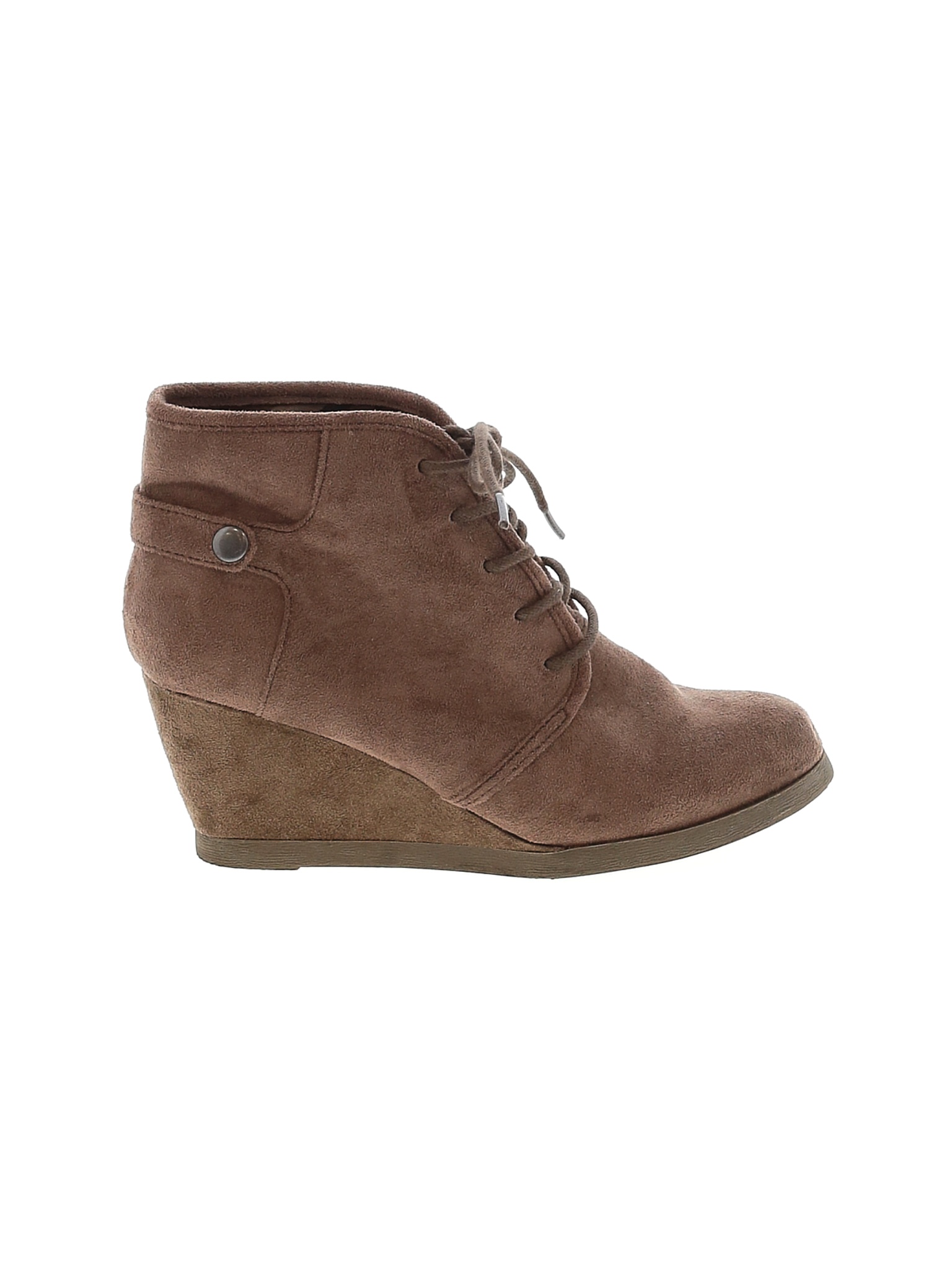 Madden Girl Solid Brown Tan Ankle Boots Size 8 - 47% off | thredUP