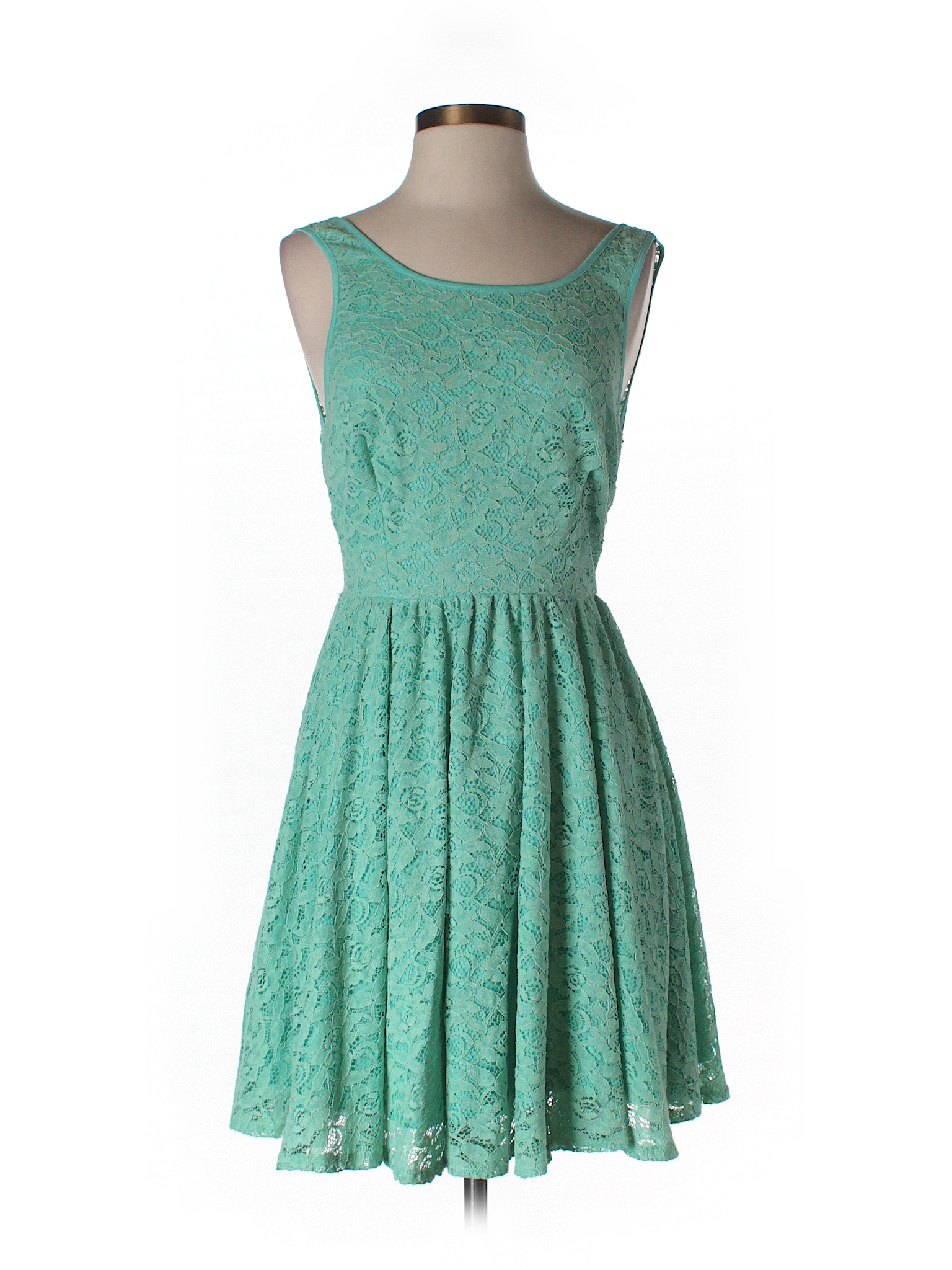 Pins and Needles Lace Green Casual Dress Size 4 - 74% off | thredUP