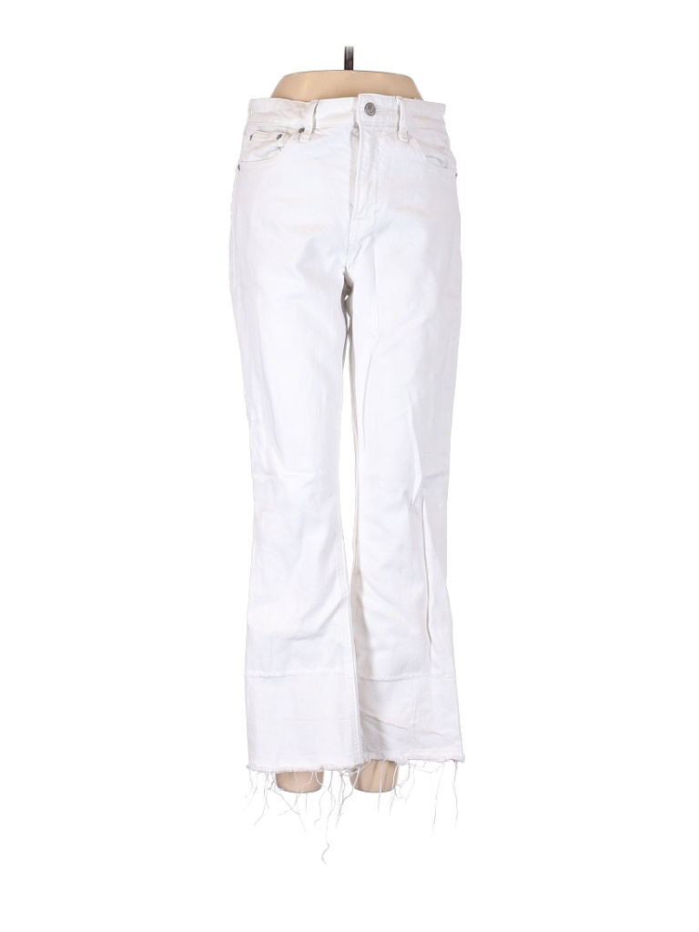 Lucky Brand Solid White Jeans Size 2 - 75% off | thredUP