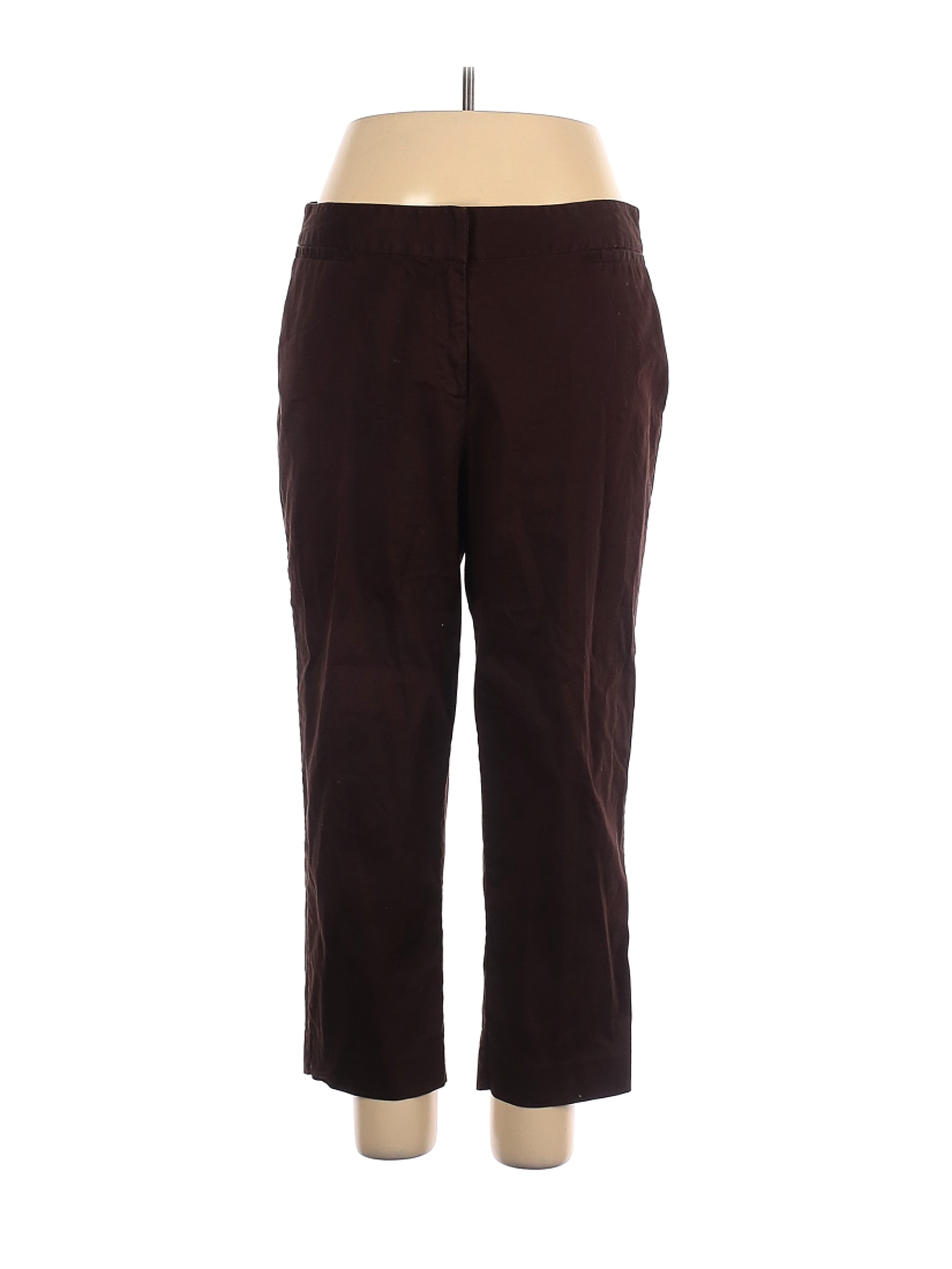 Ruby Rd Slacks Ruby Rd. Solid Brown Dress Pants Size 18 (Plus) - 77% off | thredUP