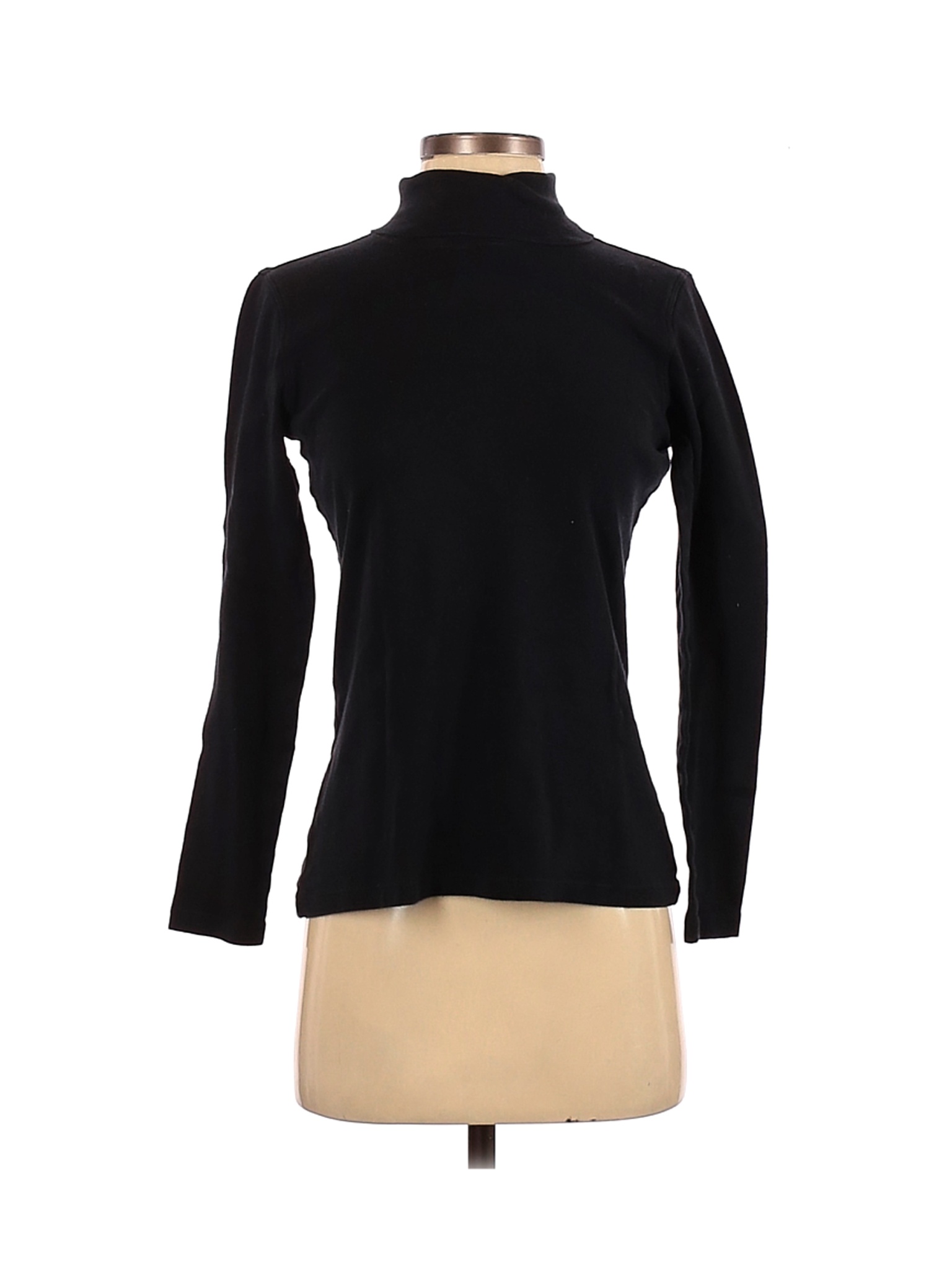 L.L.Bean Solid Black Long Sleeve Turtleneck Size XS - 75% off | thredUP