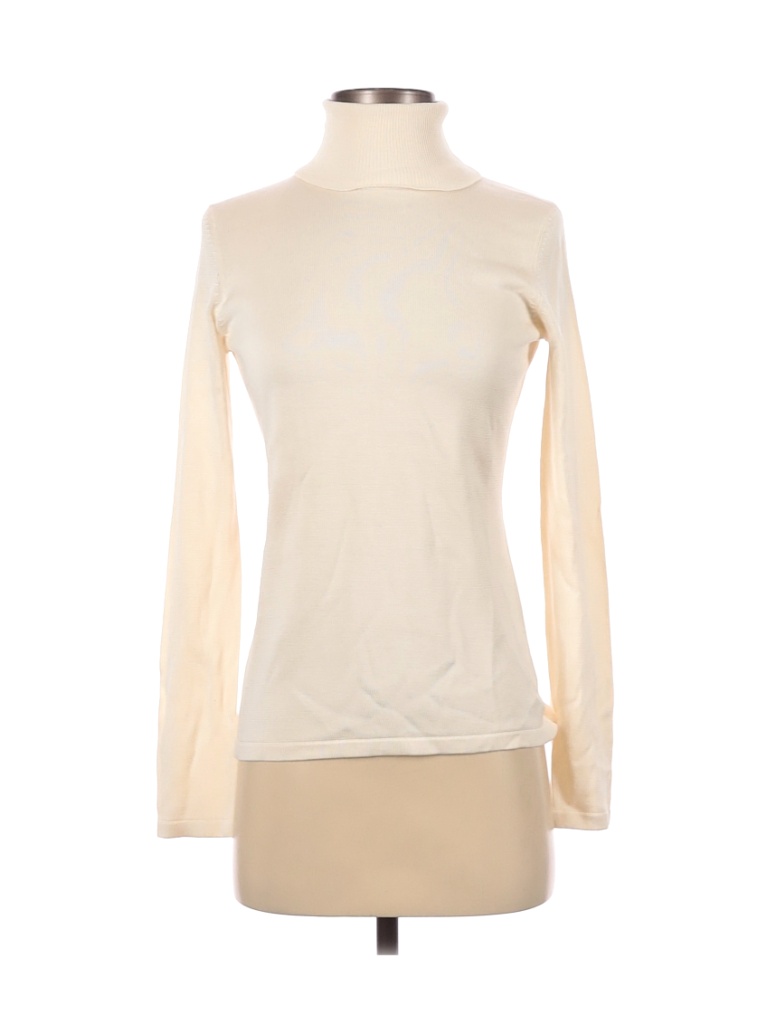 Henri Bendel 100% Silk Ivory Silk Pullover Sweater Size S - photo 1