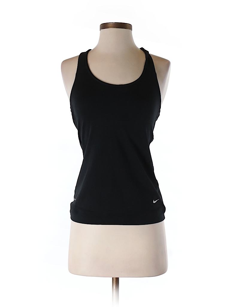 Nike Solid Black Active Tank Size S - 75% off | thredUP