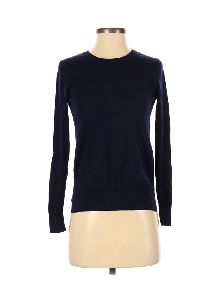 Faconnable 100% Wool Solid Blue Wool Pullover Sweater Size S - 92% off ...
