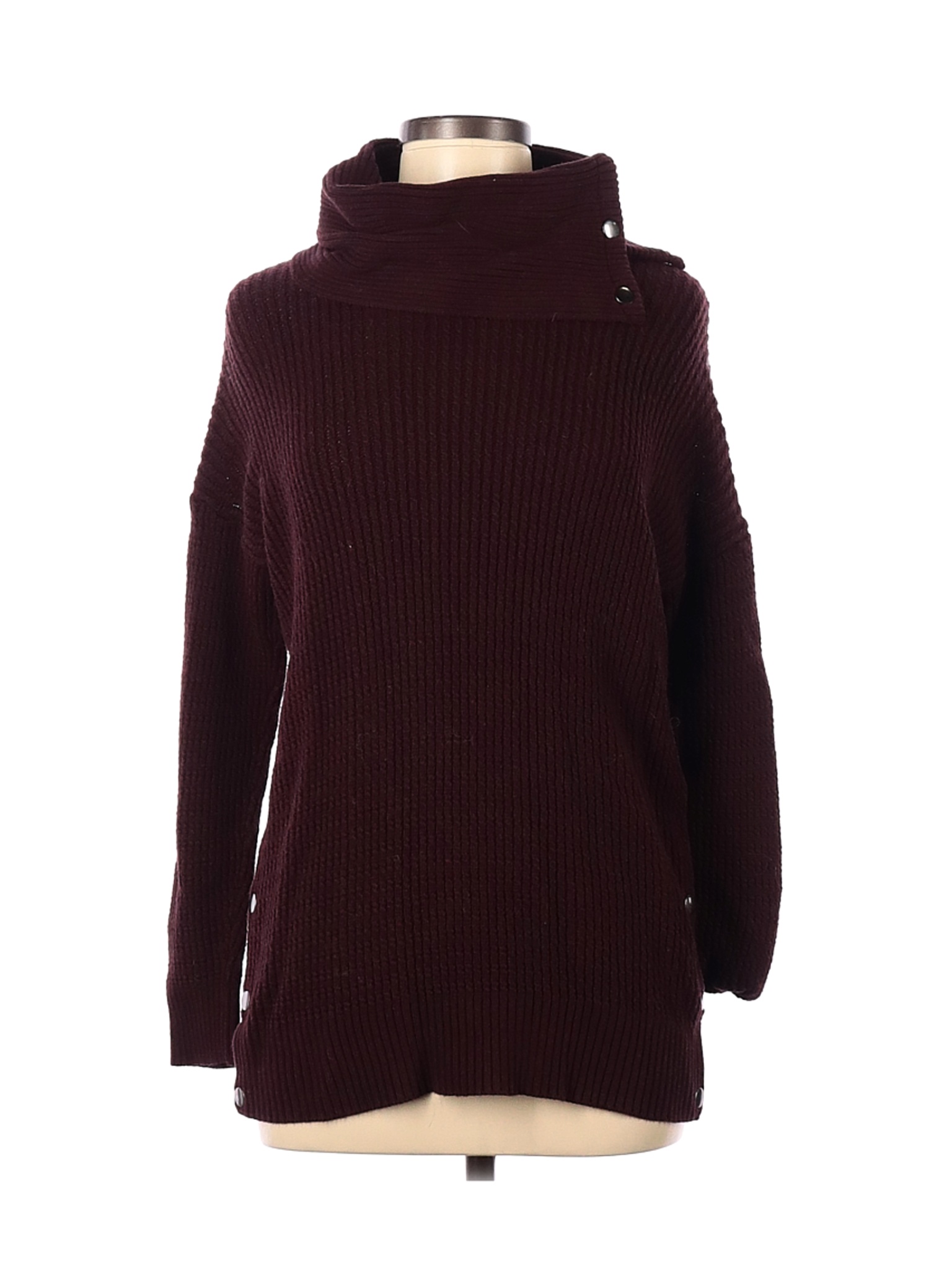 Artisan NY Solid Maroon Burgundy Turtleneck Sweater Size M - 76% off ...