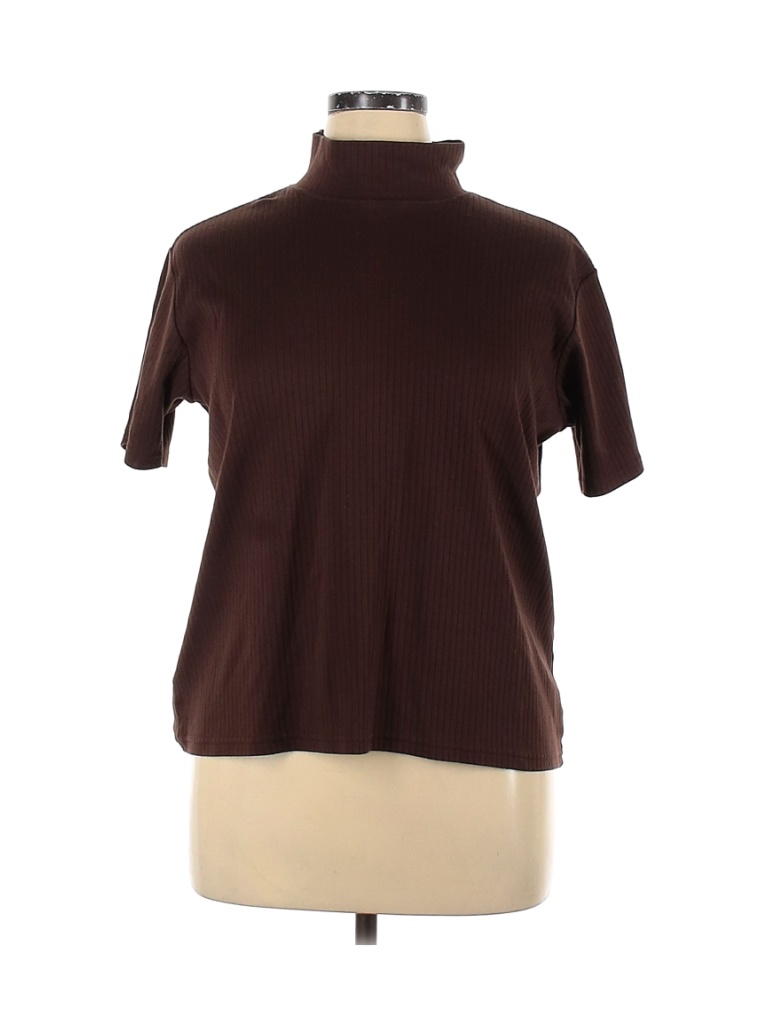Bobbie Brooks Solid Brown Turtleneck Sweater Size XL - 45% off | thredUP