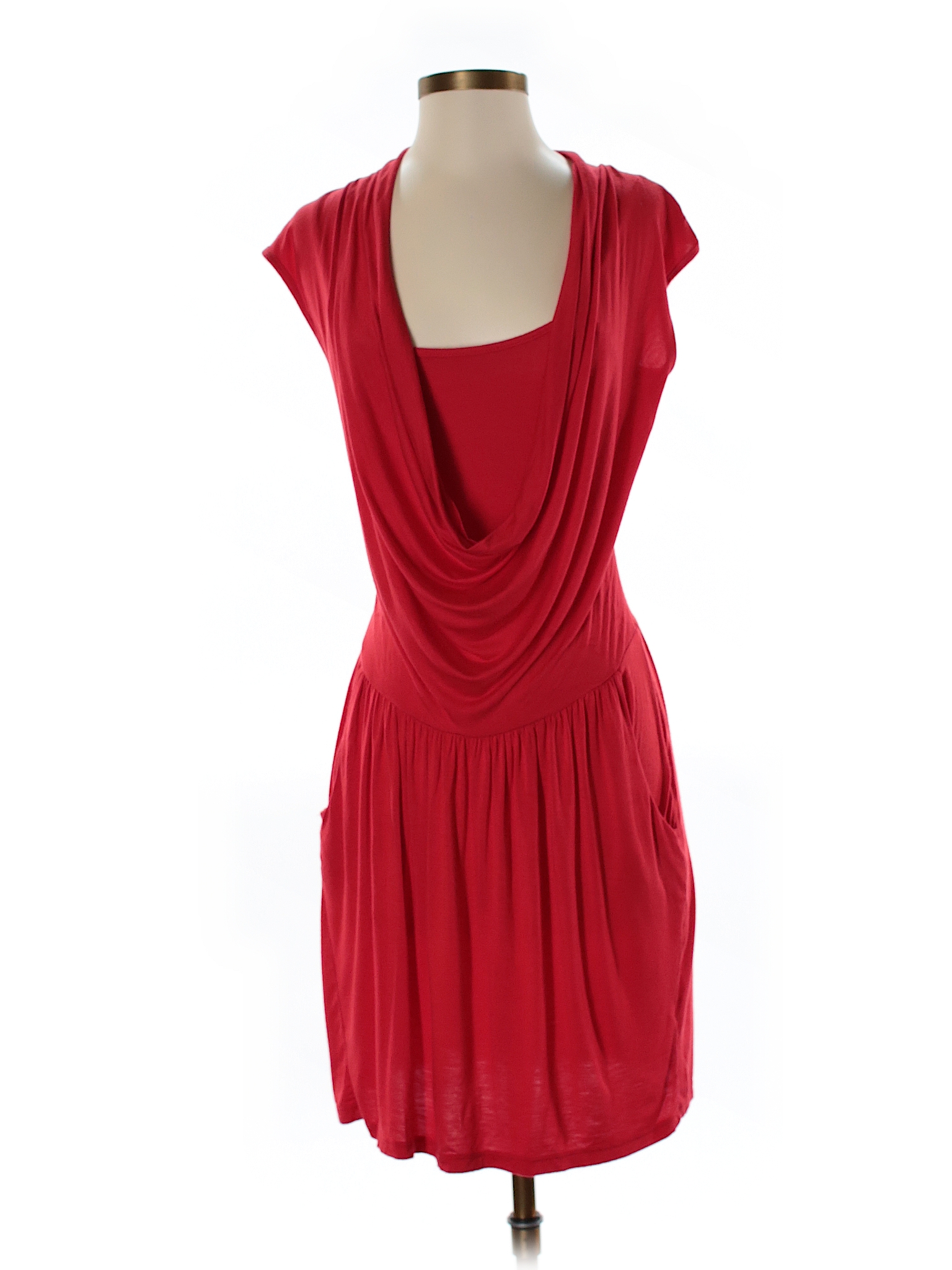 Soprano Solid Red Casual Dress Size S - 79% off | thredUP