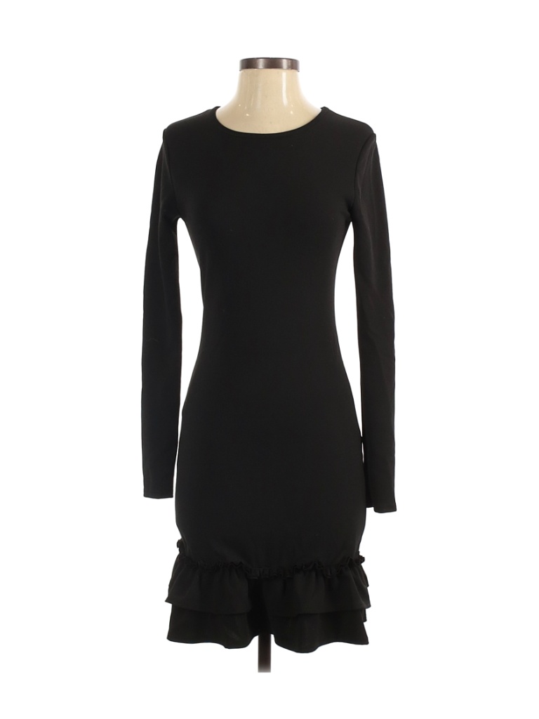 Nasty Gal Inc. Solid Black Casual Dress Size 4 - 80% off | thredUP