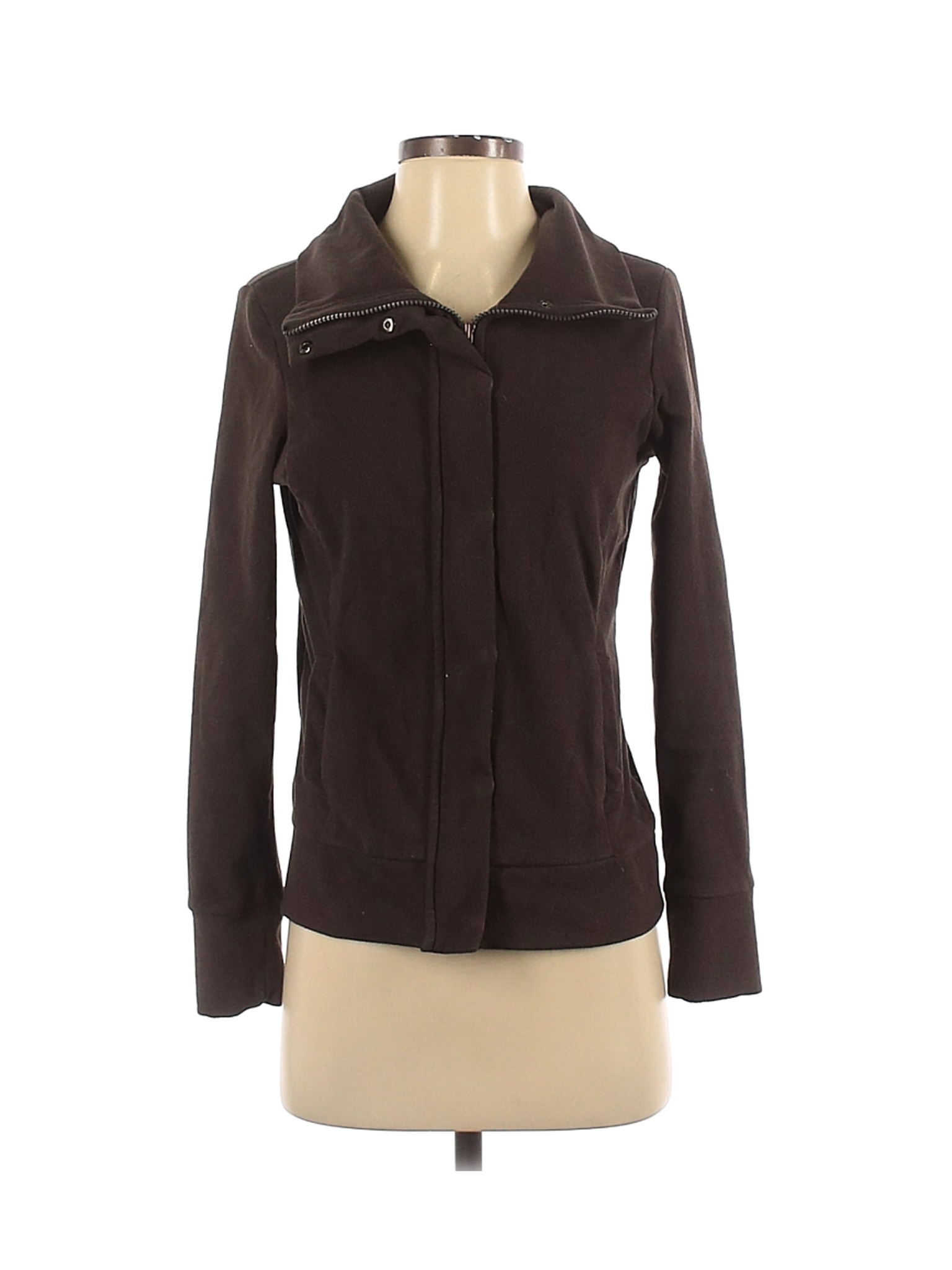 Esprit 100% Polyester Solid Brown Fleece Size XS - 91% off | thredUP
