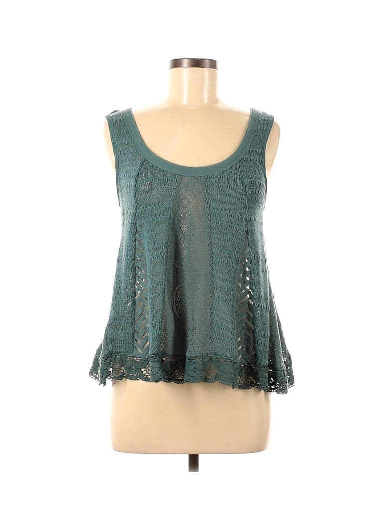 Meadow Rue Solid Blue Sleeveless Blouse Size M - 84% off | thredUP