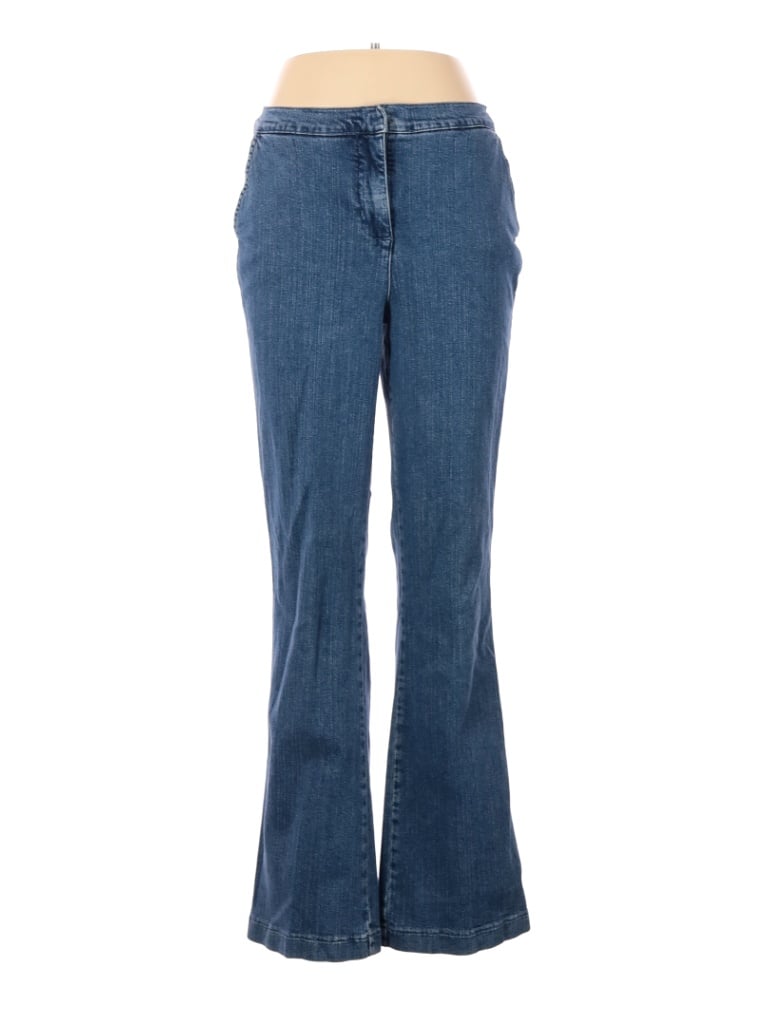 Denim Co Solid Blue Jeans Size 12 - 62% off | thredUP