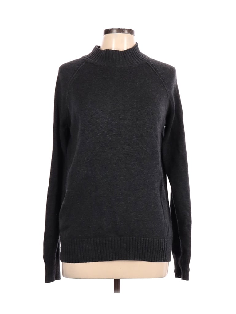 Jeanne Pierre 100% Cotton Solid Gray Pullover Sweater Size L - 58% off ...