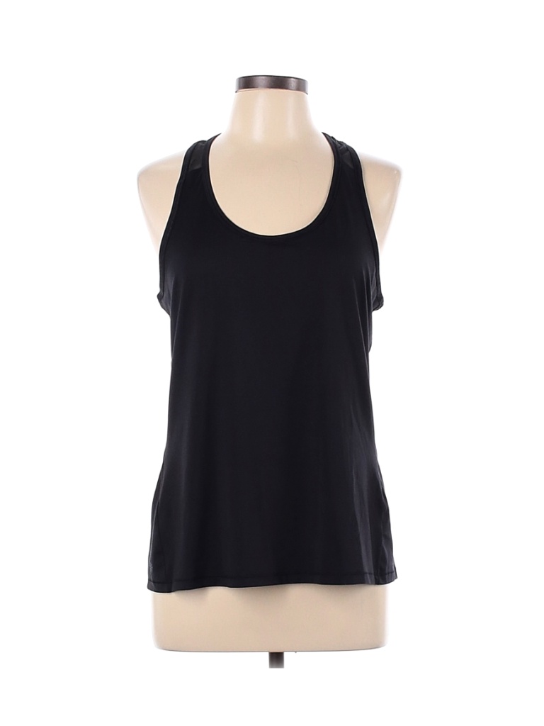 Athleta 100% Polyester Solid Black Active Tank Size L - 64% off | thredUP