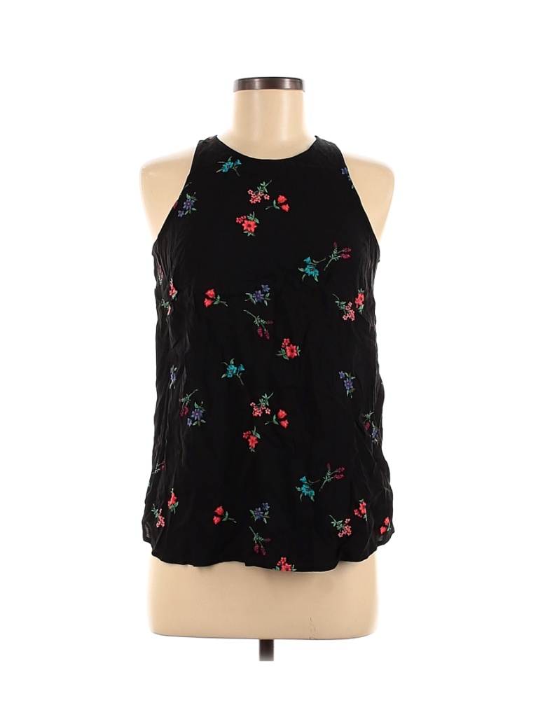 Old Navy 100% Rayon Floral Black Sleeveless Blouse Size M - 81% off ...