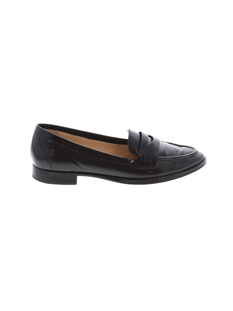 Via Spiga 100% Leather Solid Black Flats Size 7 1/2 - 71% off | thredUP