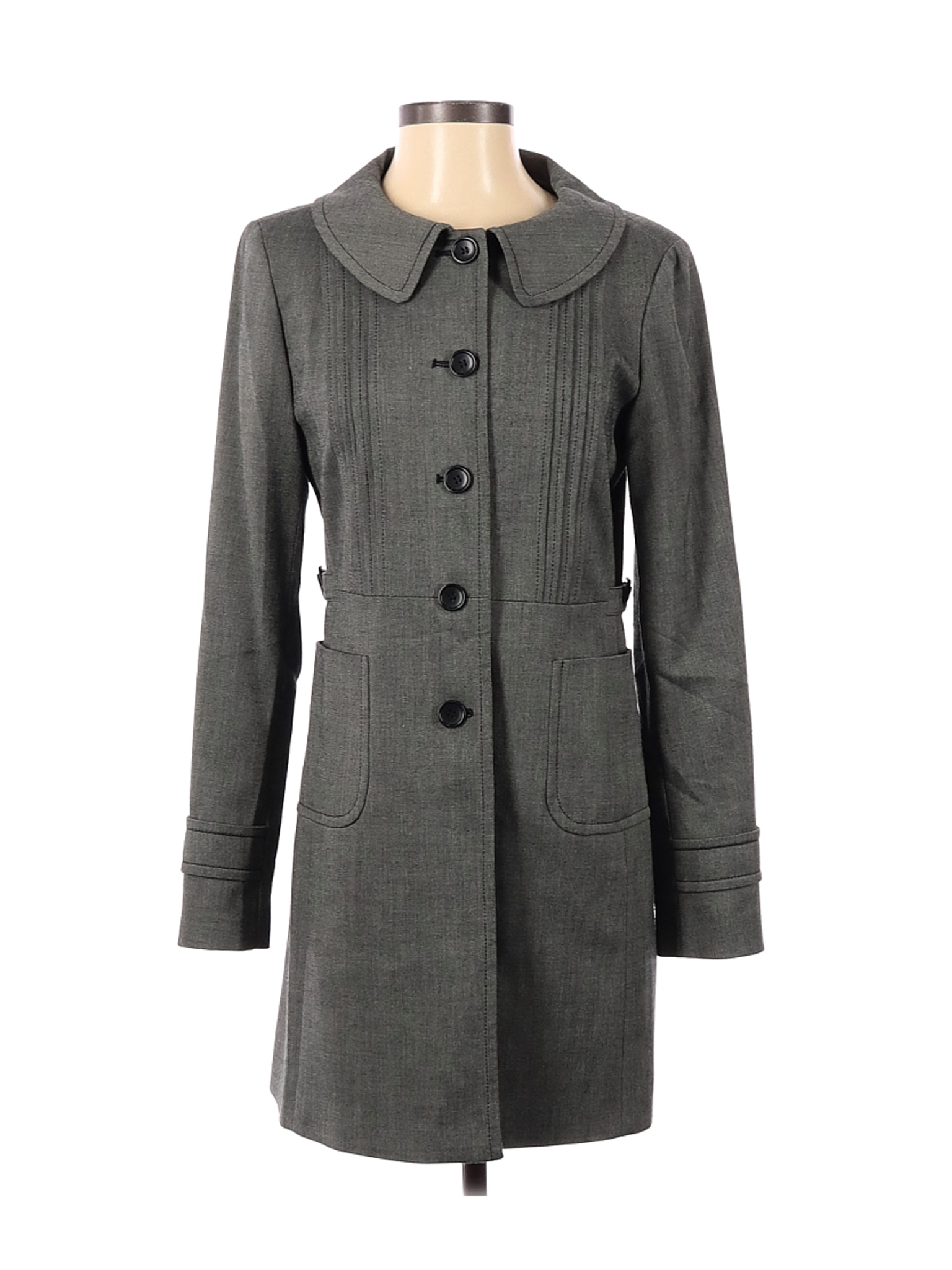 Ann Taylor LOFT Solid Gray Jacket Size 2 78 off thredUP