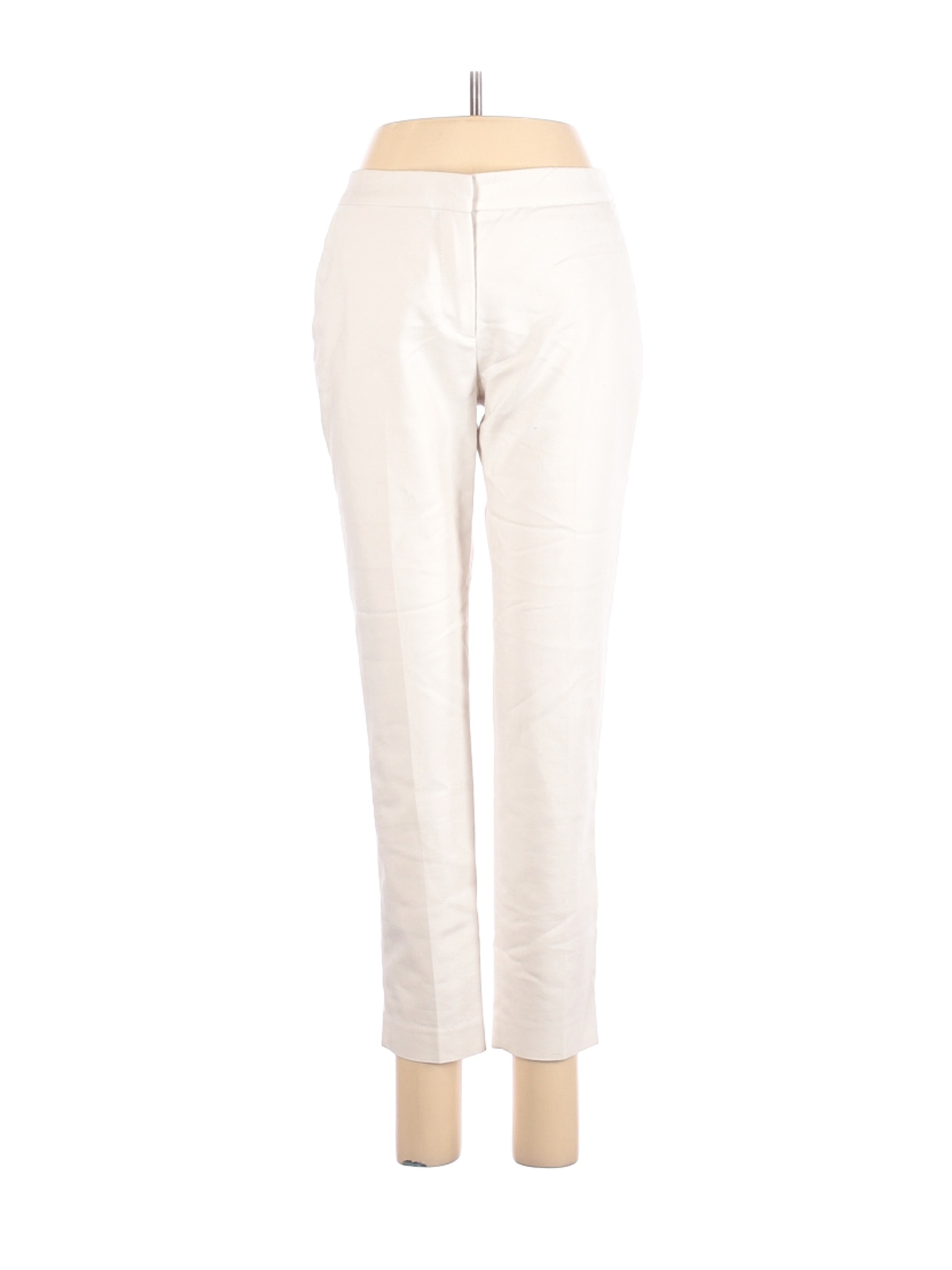 Zara Basic Solid Ivory Dress Pants Size M - 60% off | thredUP