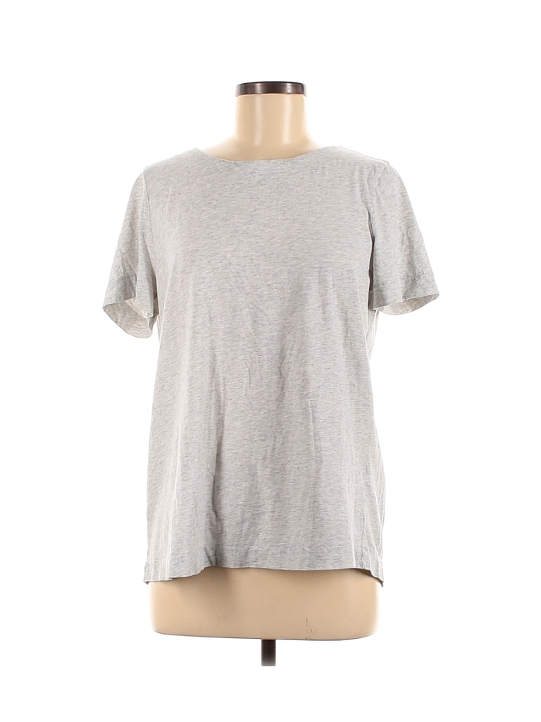 Banana Republic 100% Pima Cotton Solid Gray Short Sleeve T-Shirt Size M ...