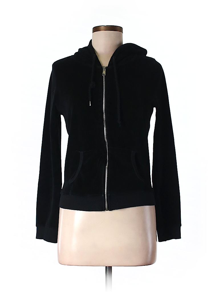 Trafaluc by Zara Solid Black Zip Up Hoodie Size M - 90% off | thredUP