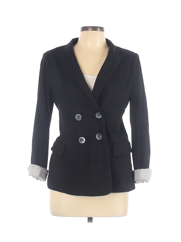 Cartonnier Solid Black Blazer Size L - 83% off | thredUP