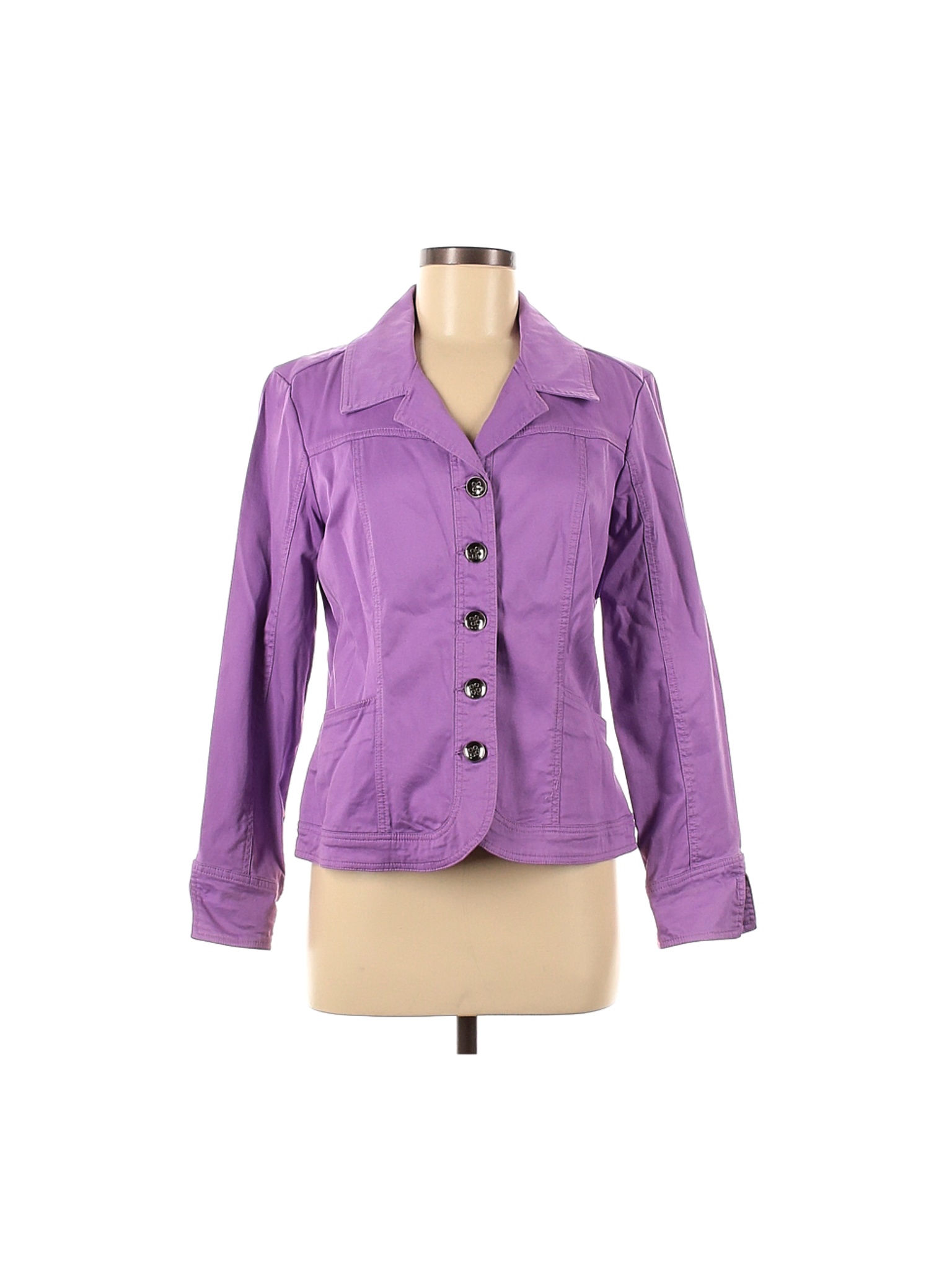 Tria Solid Purple Jacket Size M - 73% off | thredUP