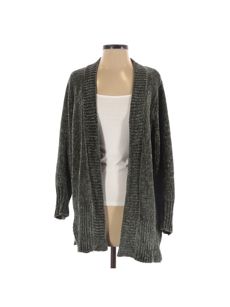 Target 100% Polyester Solid Green Cardigan Size S - 56% off | thredUP