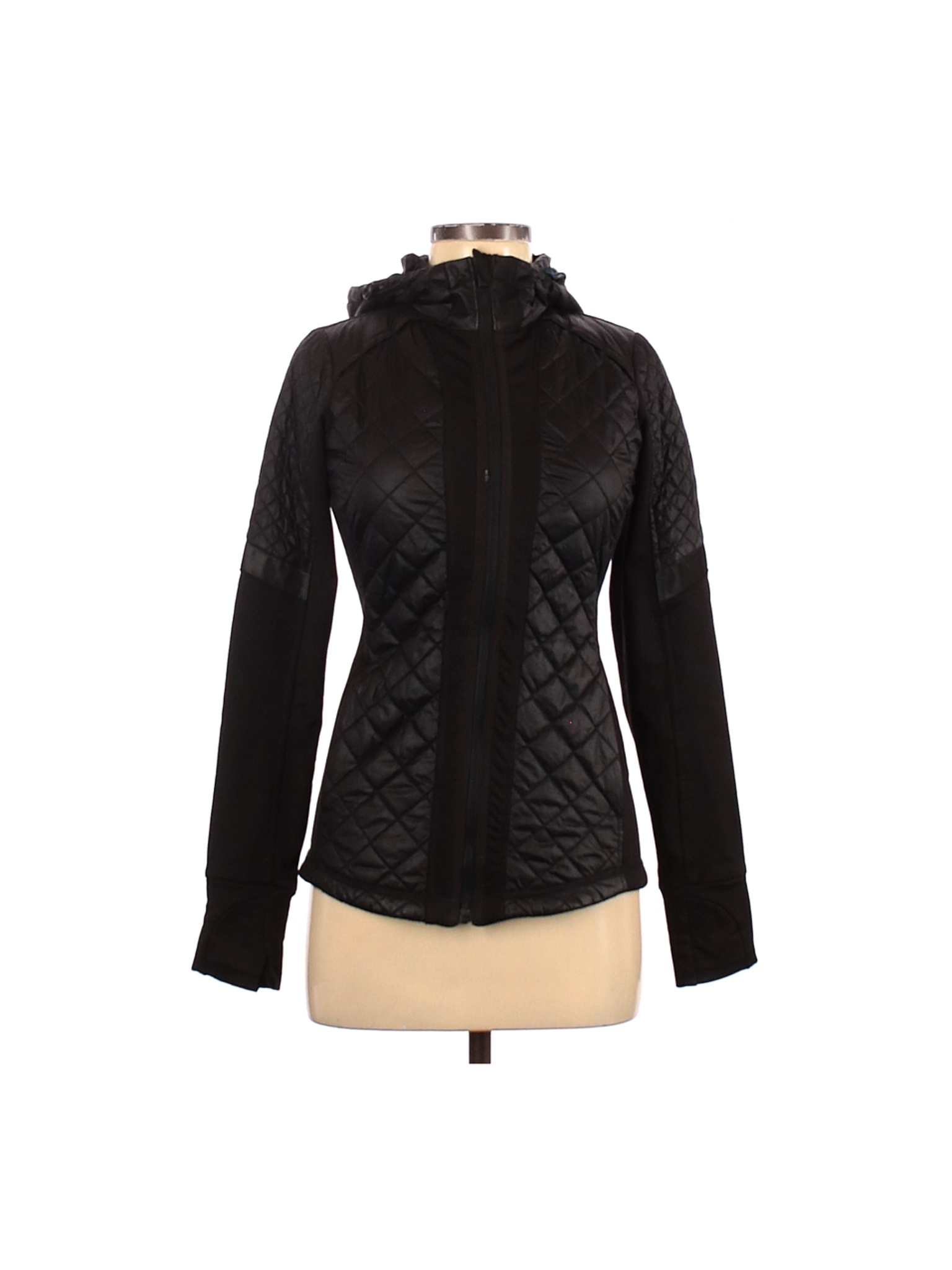 Athleta Solid Black Jacket Size XXS 63 off thredUP