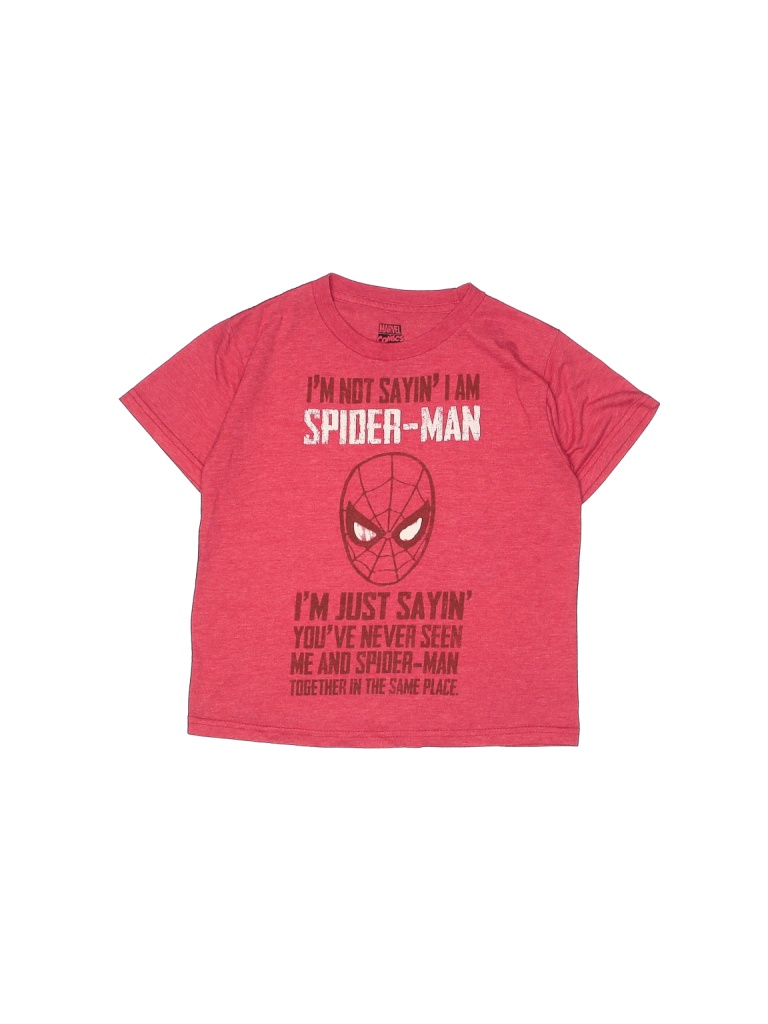 Marvel Red Short Sleeve T-Shirt Size X-Small  (Kids) - photo 1