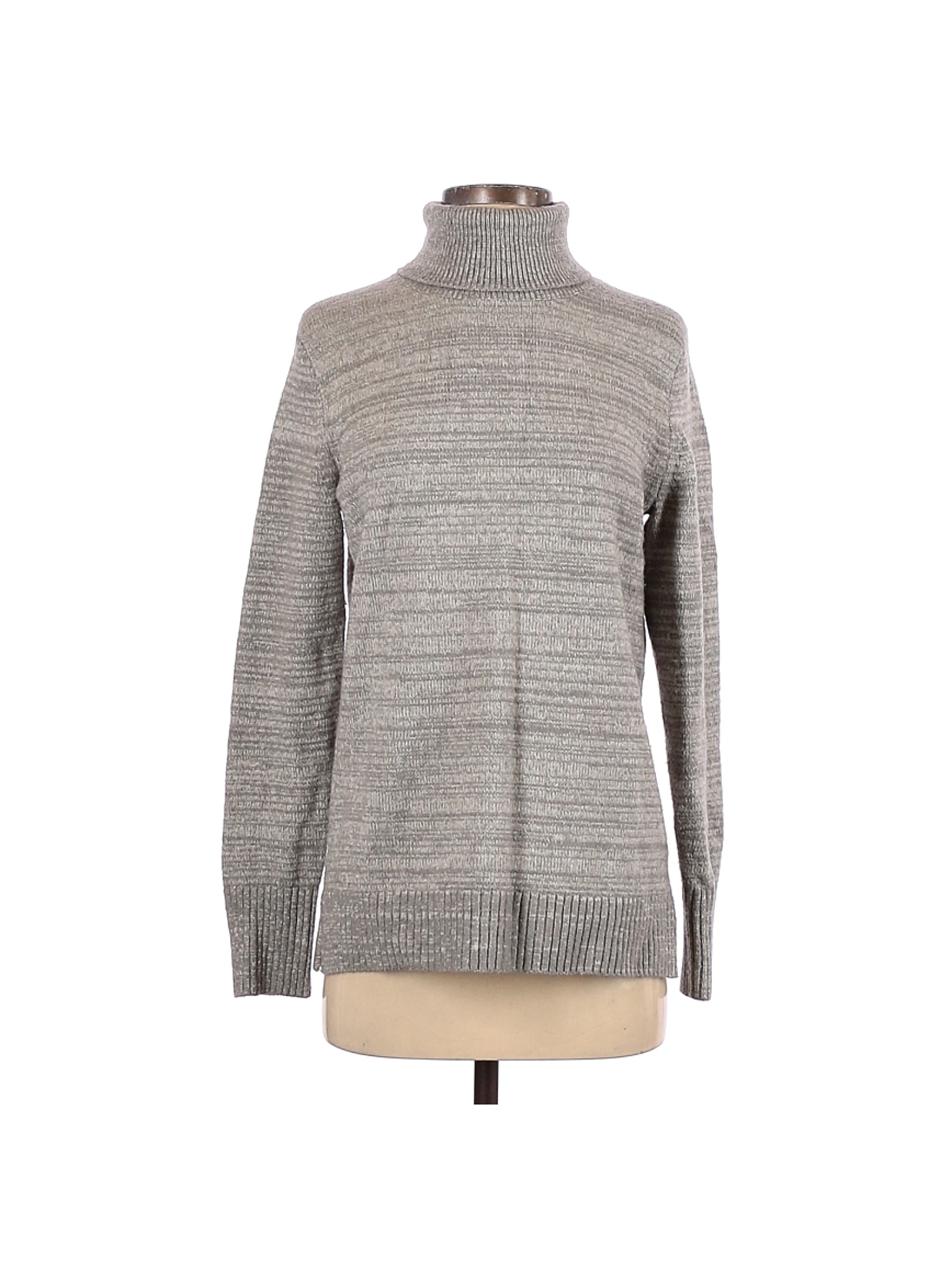 J.Crew Mercantile Color Block Marled Gray Turtleneck Sweater Size S ...