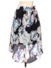 MYNE Floral Graphic Black Casual Skirt Size 0 - photo 2