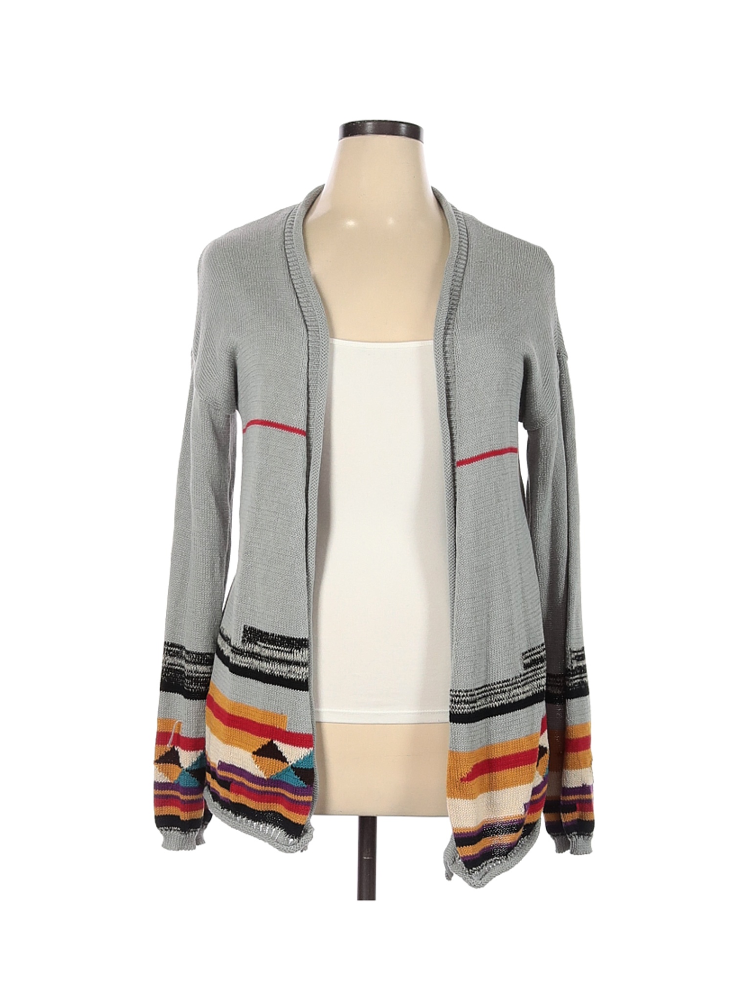 Wet Seal Solid Gray Cardigan Size XL 