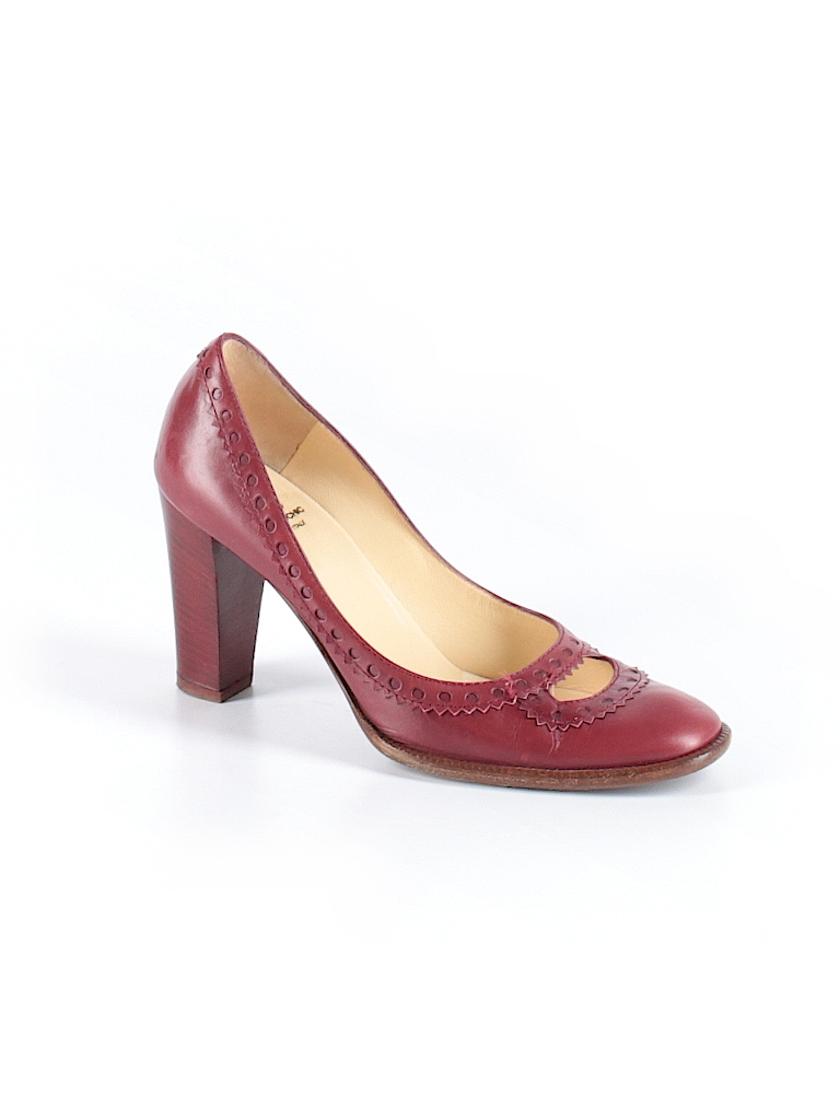 Moschino Cheap And Chic Solid Burgundy Heels Size 7 1/2 - 84% off | thredUP