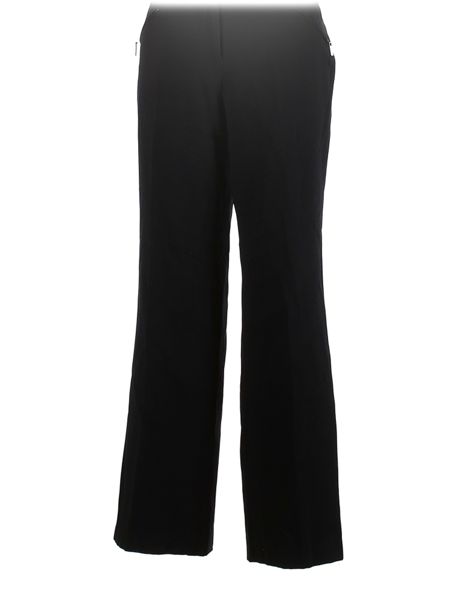 Peter Nygard 100% Polyester Solid Black Blue Dress Pants Size 14 - 83% ...