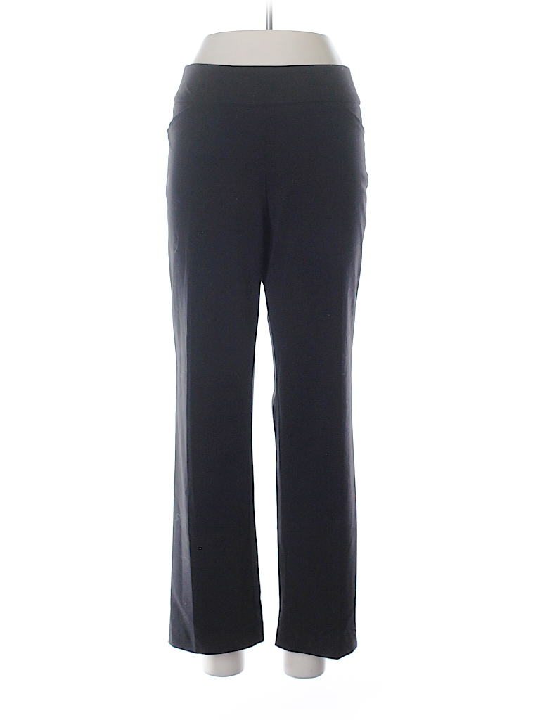 Roz & Ali Solid Black Dress Pants Size 8 (Petite) - 93% off | thredUP