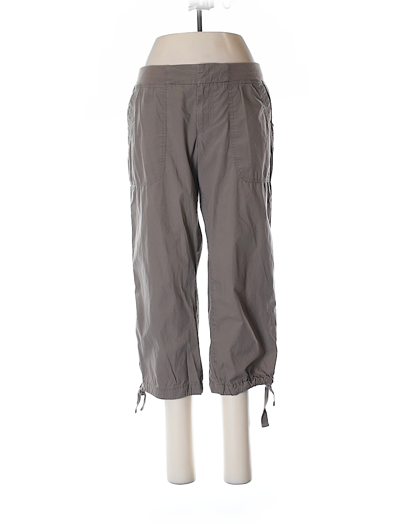 Ann Taylor LOFT 100% Cotton Solid Gray Cargo Pants Size 4 - 76% off ...