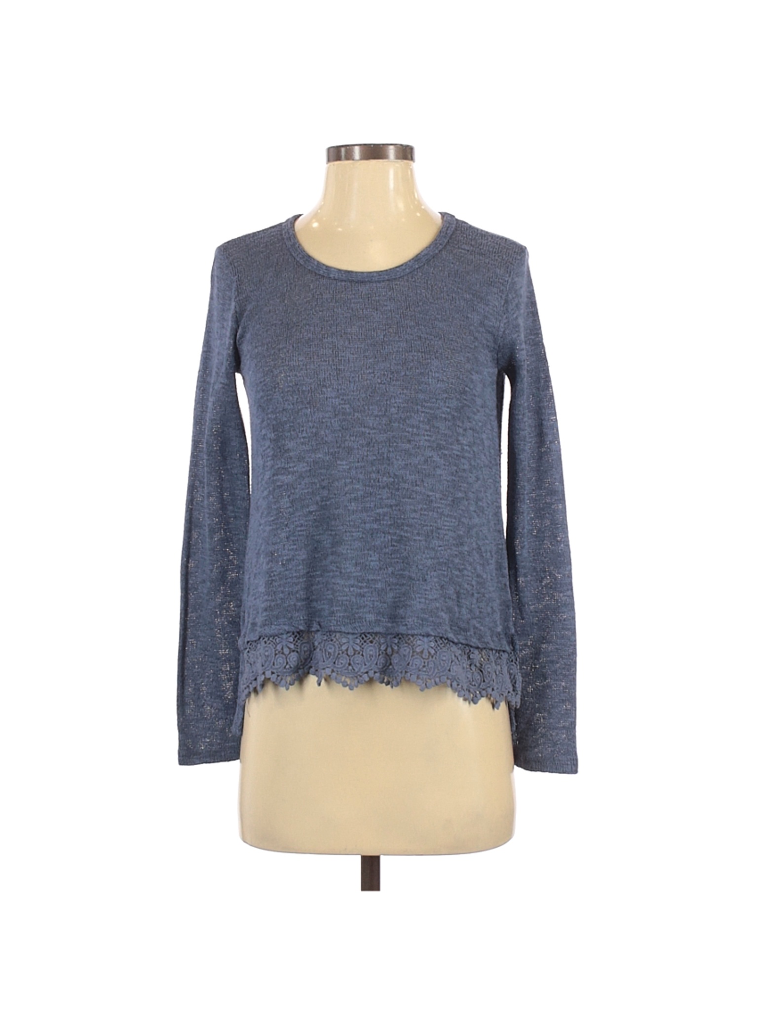 Ginger G. Blue Long Sleeve Top Size S - 61% off | thredUP