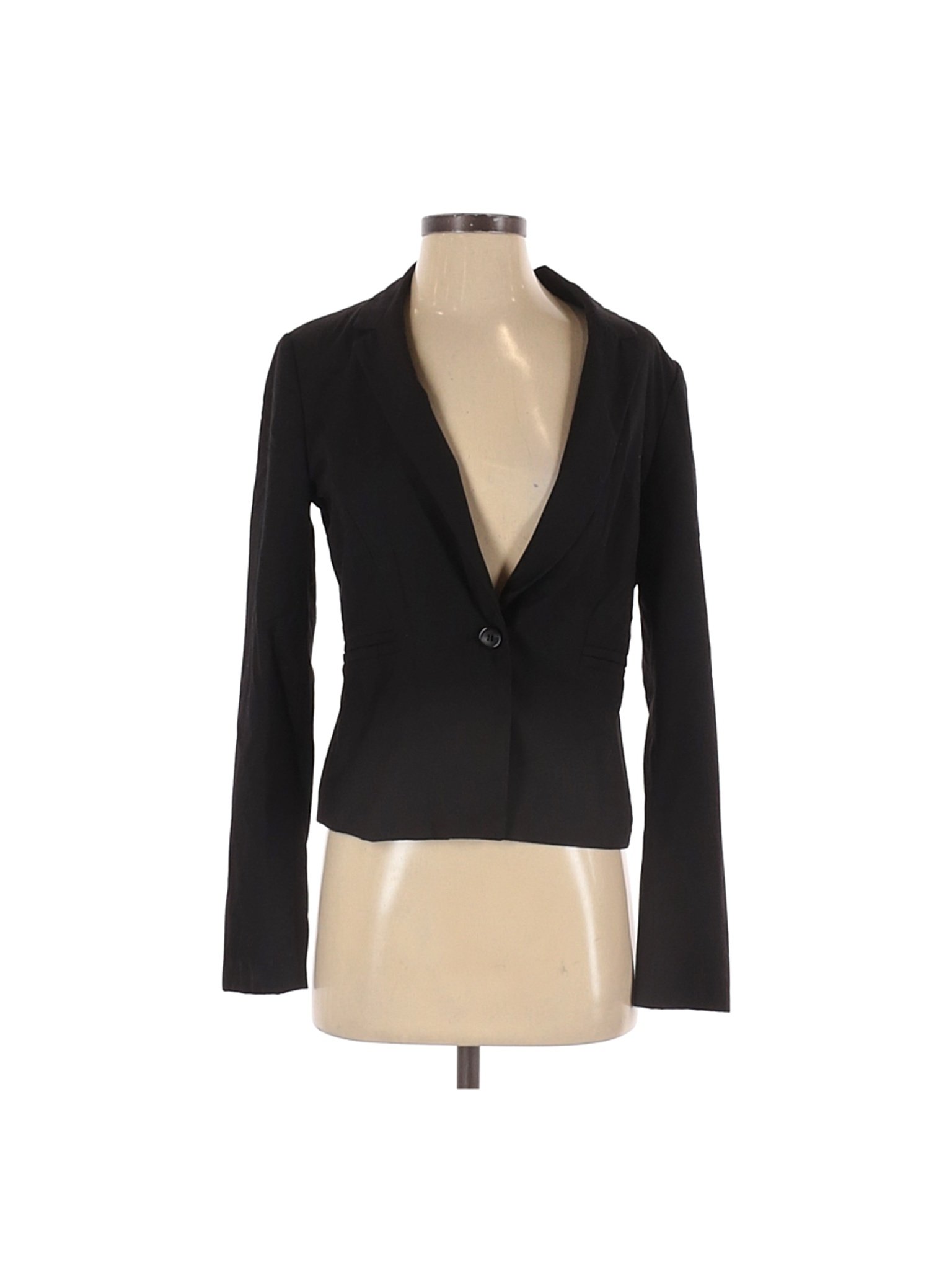 Forever 21 Contemporary Solid Black Blazer Size S 75 Off Thredup