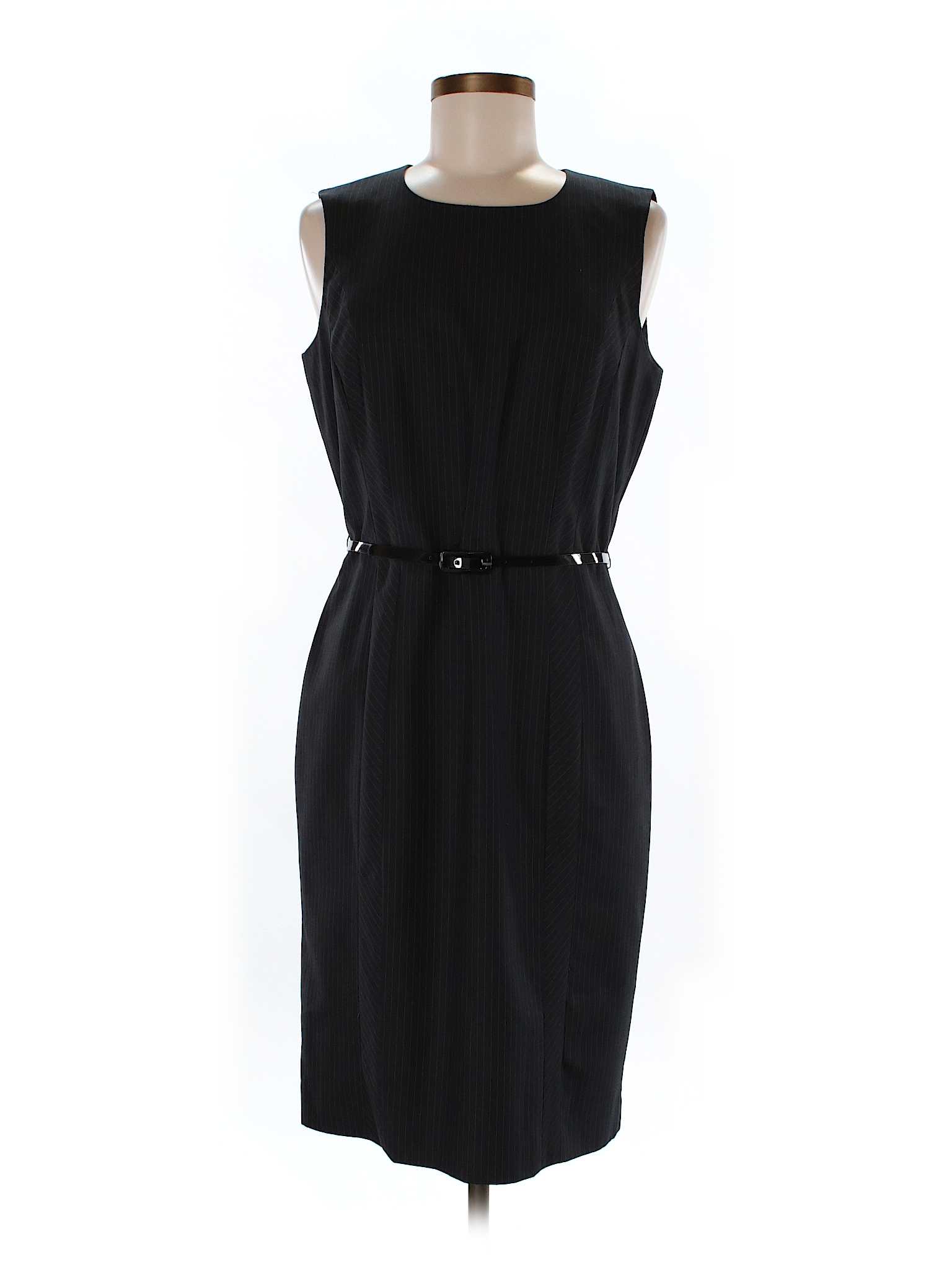 Calvin Klein Solid Black Casual Dress Size 8 - 92% off | thredUP