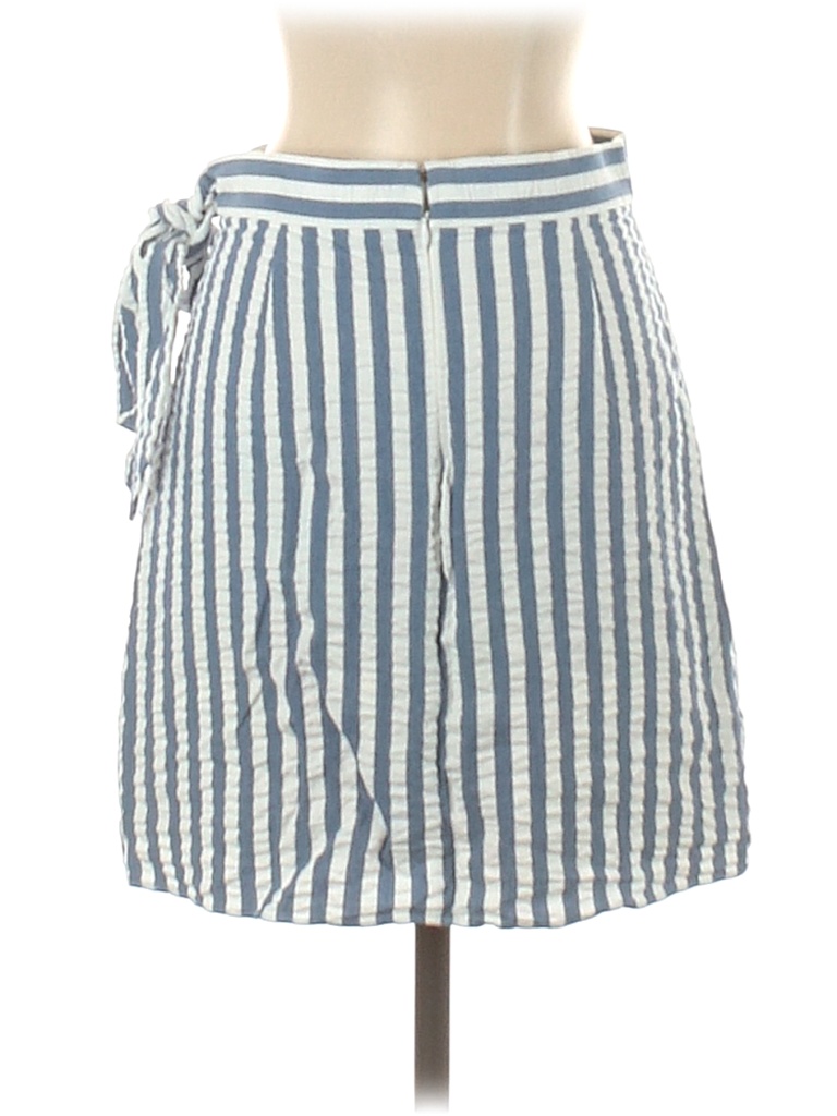J.Crew 100% Cotton Stripes White Casual Skirt Size 2 - photo 1