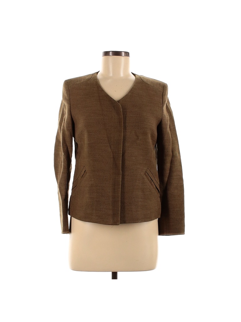 massimo-dutti-solid-brown-tan-blazer-size-6-95-off-thredup