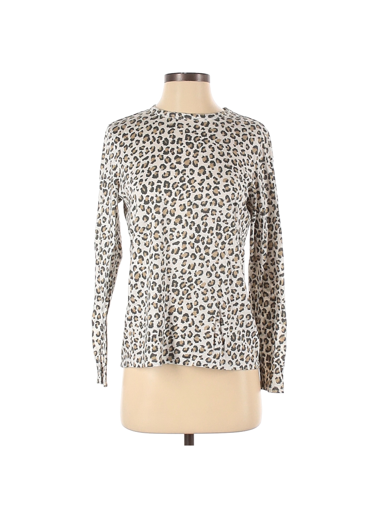 Banana Republic Factory Store Animal Print Gray Long Sleeve T-Shirt ...