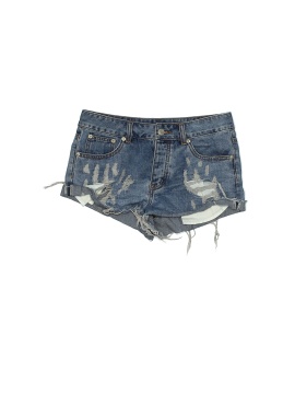 Caffeine 100% Cotton Blue Denim Shorts 