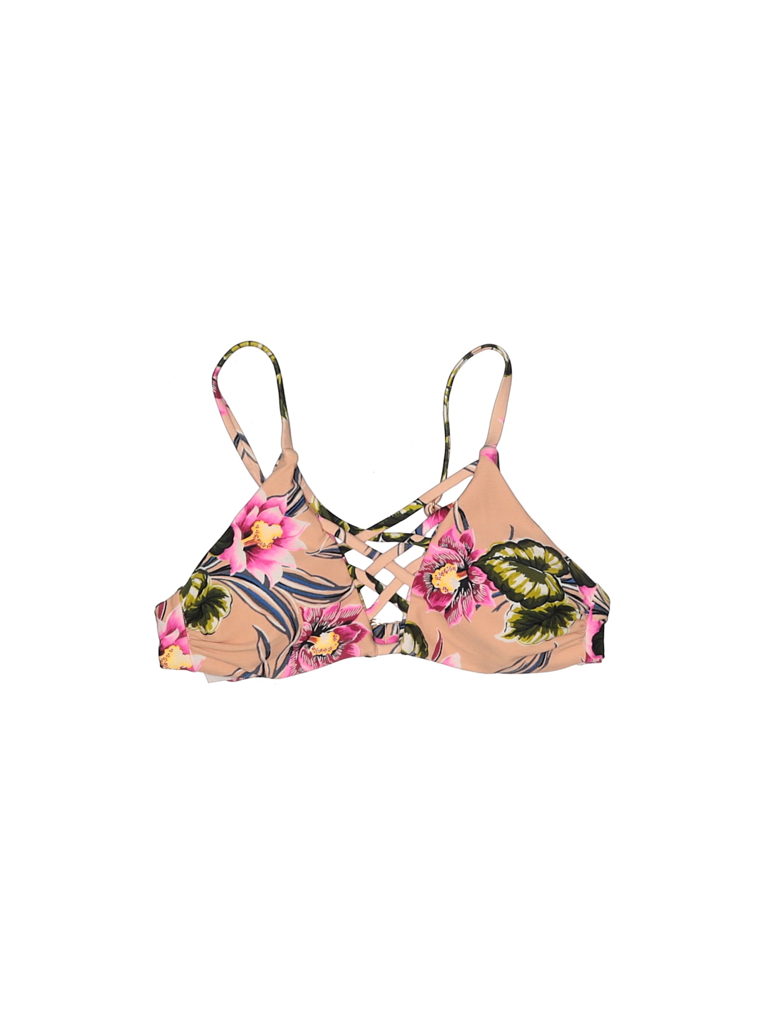 Tori Praver Floral Pink Swimsuit Top Size XS - 85% off | thredUP