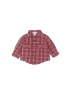 Janie and Jack 100% Cotton Red Long Sleeve Button-Down Shirt Size 6-12 mo - photo 1