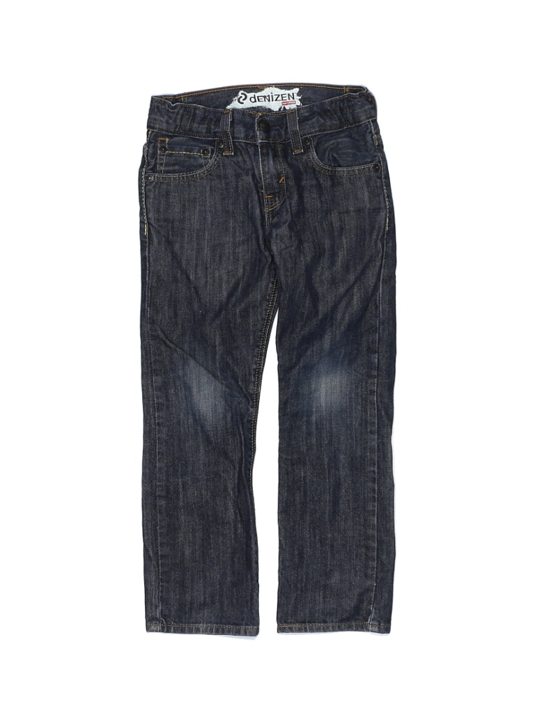 Denizen from Levi's 100% Cotton Solid Blue Jeans Size 7 - 65% off | thredUP