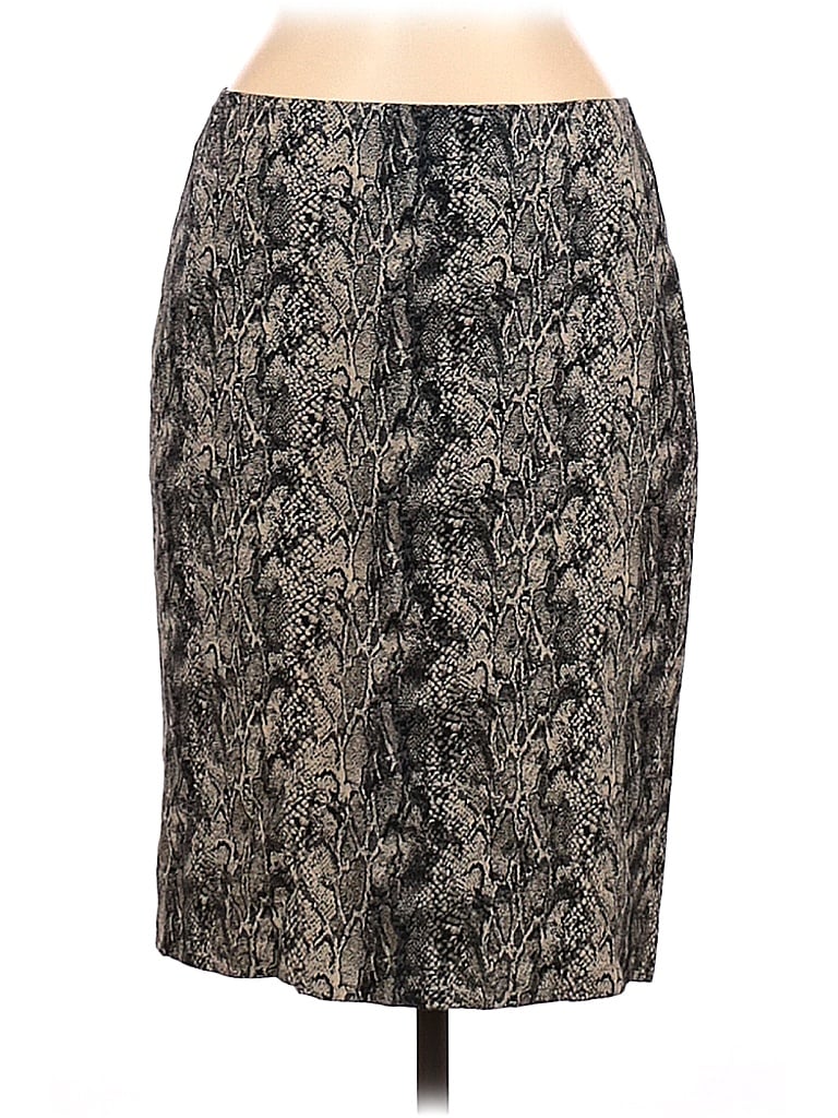 Pre-owned Talbots Formal Skirt In Gray