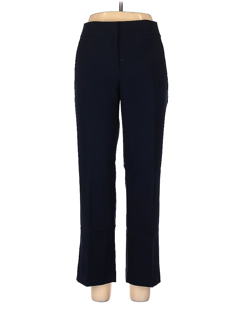 Ann Taylor LOFT Solid Black Blue Dress Pants Size 10 - 60% off | thredUP