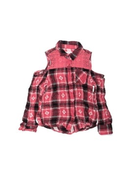 Justice Sleeveless Button-Down Shirt (view 1)