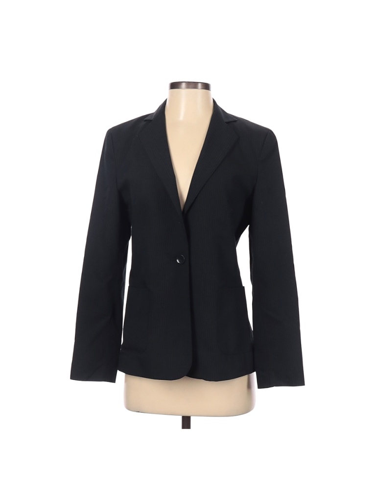 Peck & Peck Solid Black Blazer Size 4 - 85% off | thredUP